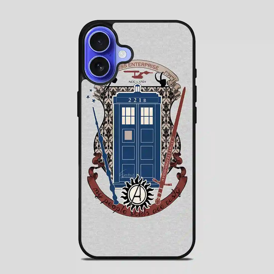 Sherlock Holmes Tardis Doctor Who iPhone 16 Case