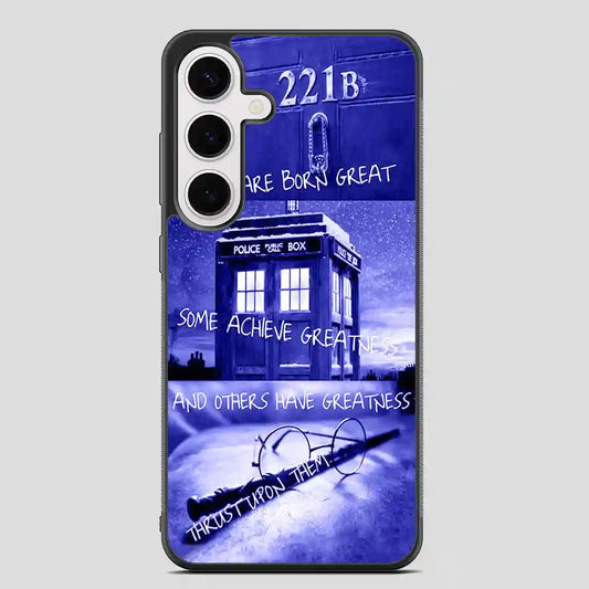 Sherlock Holmes Tardis Police Box Harry Potter Samsung Galaxy S24 FE Case