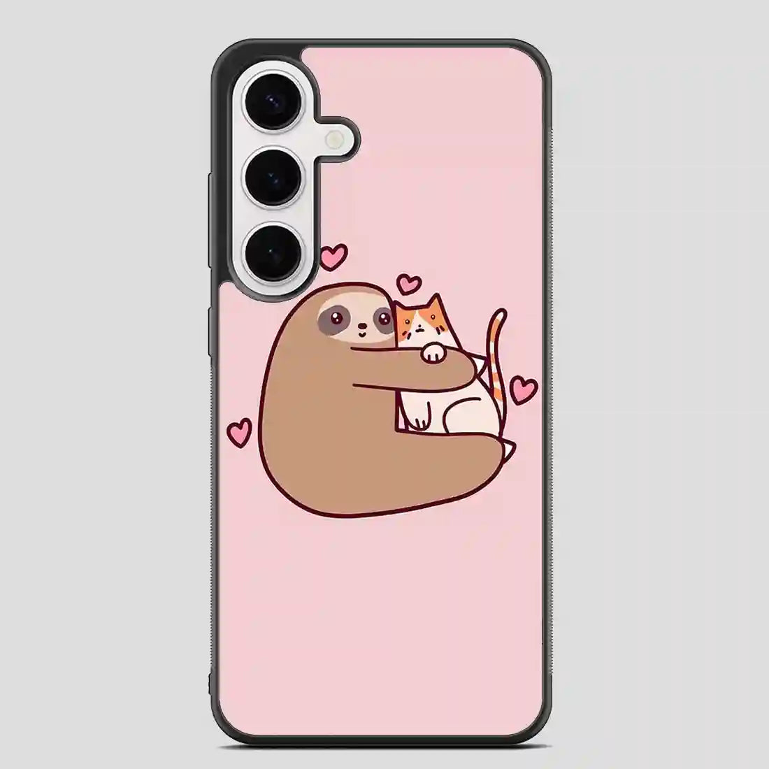 Sloth Loves Cat Samsung Galaxy S24 FE Case