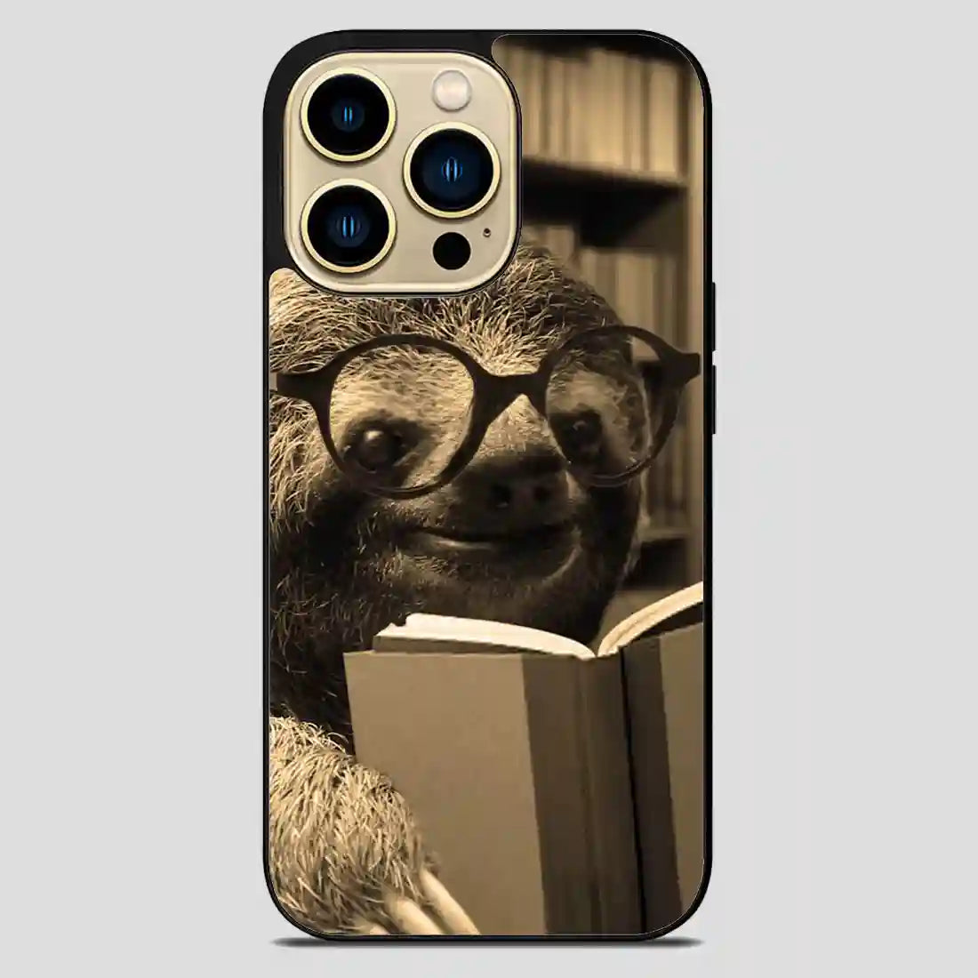 Sloth Reading iPhone 14 Pro Max Case