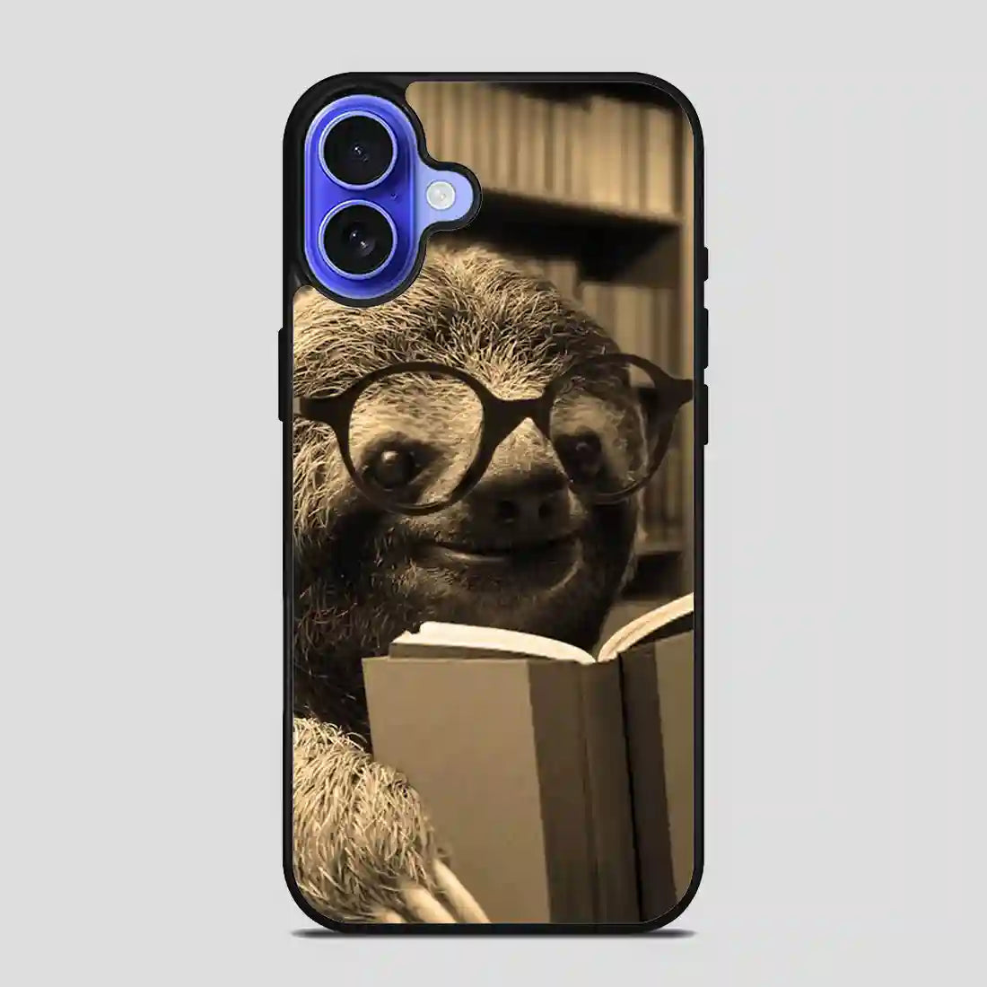 Sloth Reading iPhone 16 Case