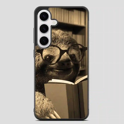 Sloth Reading Samsung Galaxy S24 FE Case