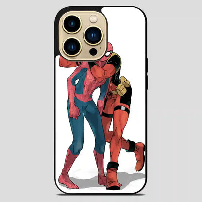 Spiderman And Deadpoll Friends iPhone 14 Pro Max Case