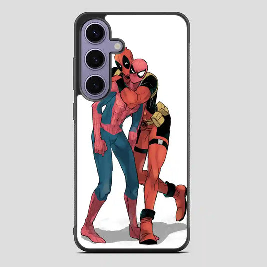 Spiderman And Deadpoll Friends Samsung Galaxy S24 Case