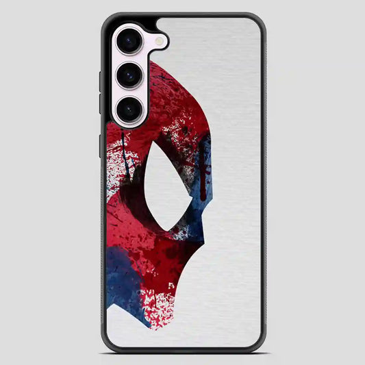 Spiderman Face Painting Watercolor Samsung Galaxy S23 Case