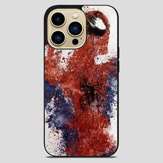 Spiderman Painting Watercolor iPhone 14 Pro Max Case