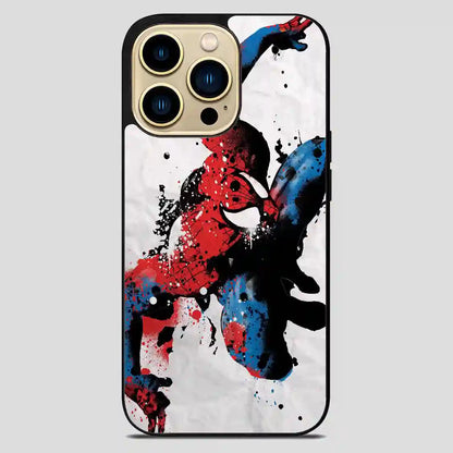 Spiderman Painting Watercolor Retro iPhone 14 Pro Max Case