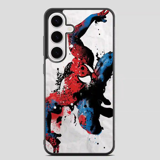 Spiderman Painting Watercolor Retro Samsung Galaxy S24 FE Case