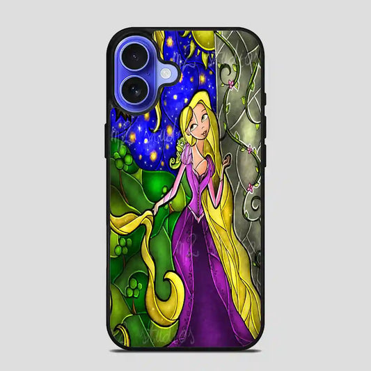 Stained Glass Disney Tangled Rapunsel iPhone 16 Case