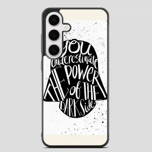 Star Wars Darth Vader Helmet Typography Quote Samsung Galaxy S24 FE Case