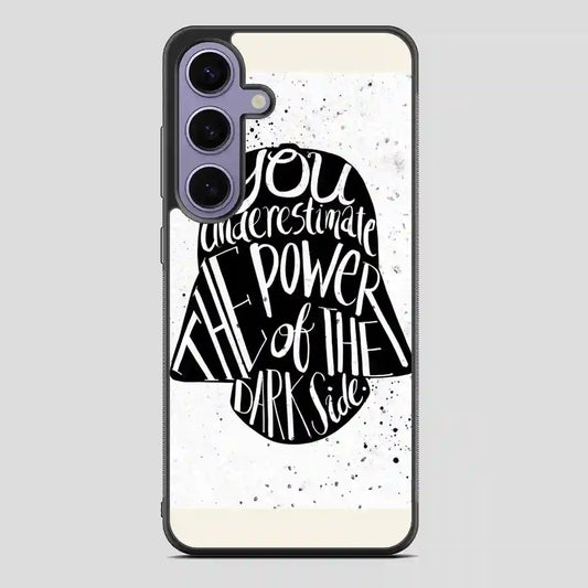 Star Wars Darth Vader Helmet Typography Quote Samsung Galaxy S24 Case