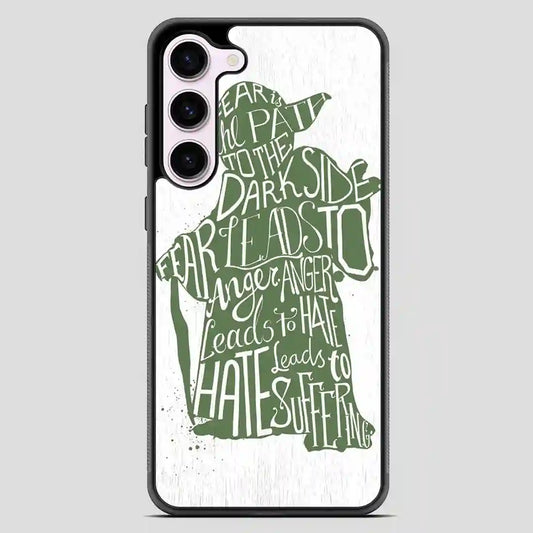 Star Wars Yoda Jedi Typography Quote Samsung Galaxy S23 Case