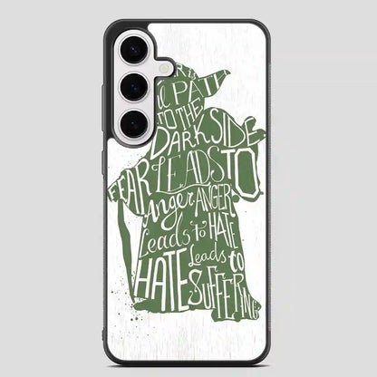 Star Wars Yoda Jedi Typography Quote Samsung Galaxy S24 FE Case