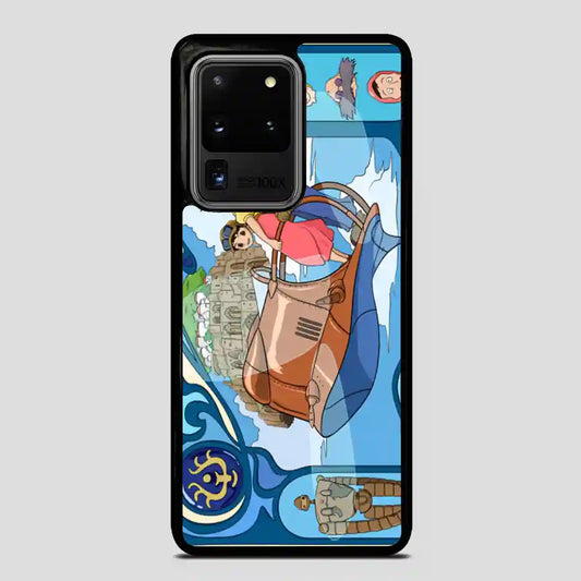 Studio Ghibli Castle In The Sky Laputa Art Nouveau Samsung Galaxy S20 Ultra Case