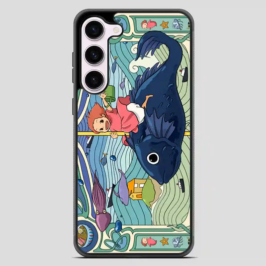 Studio Ghibli Ponyo Running On Fish Samsung Galaxy S23 Case