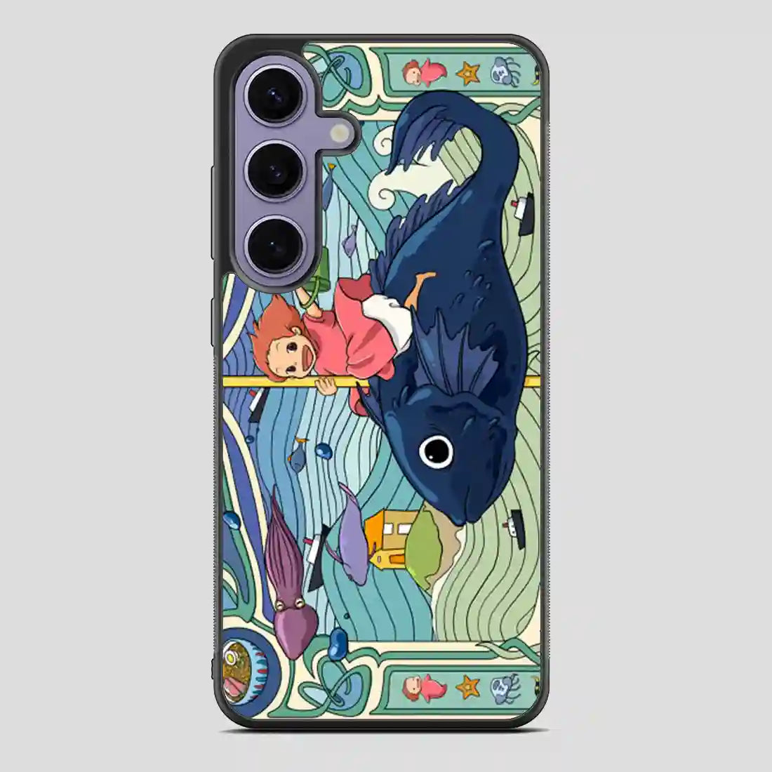 Studio Ghibli Ponyo Running On Fish Samsung Galaxy S24 Case