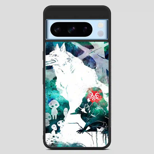 Studio Ghibli Princess Mononoke Ft San Of The Wolf Tribe Watercolor Google Pixel 8 Pro Case