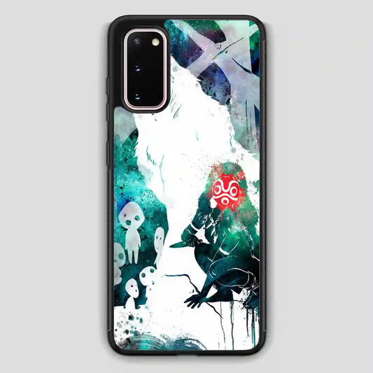 Studio Ghibli Princess Mononoke Ft San Of The Wolf Tribe Watercolor Samsung Galaxy S20 Case