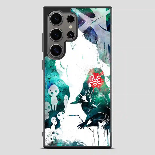 Studio Ghibli Princess Mononoke Ft San Of The Wolf Tribe Watercolor Samsung Galaxy S24 Ultra Case