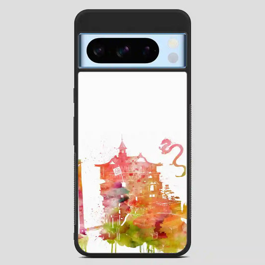 Studio Ghibli Spirited Away Bathhouse With Haku And No Face Watercolor Google Pixel 8 Pro Case