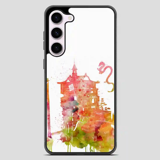 Studio Ghibli Spirited Away Bathhouse With Haku And No Face Watercolor Samsung Galaxy S23 Case