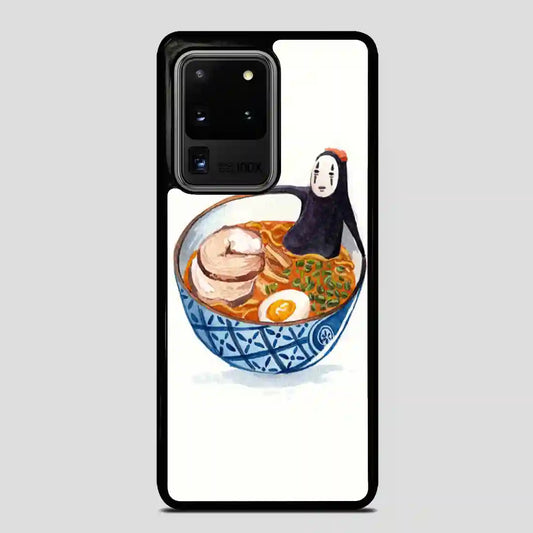 Studio Ghibli Watercolor Spirited Away No Face Ramen Bath Samsung Galaxy S20 Ultra Case