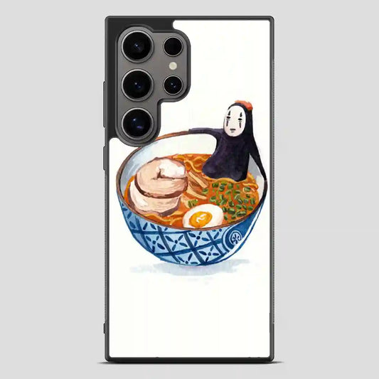 Studio Ghibli Watercolor Spirited Away No Face Ramen Bath Samsung Galaxy S24 Ultra Case