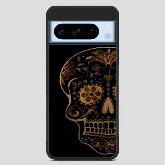 Sugar Skull Wood Print Google Pixel 8 Pro Case