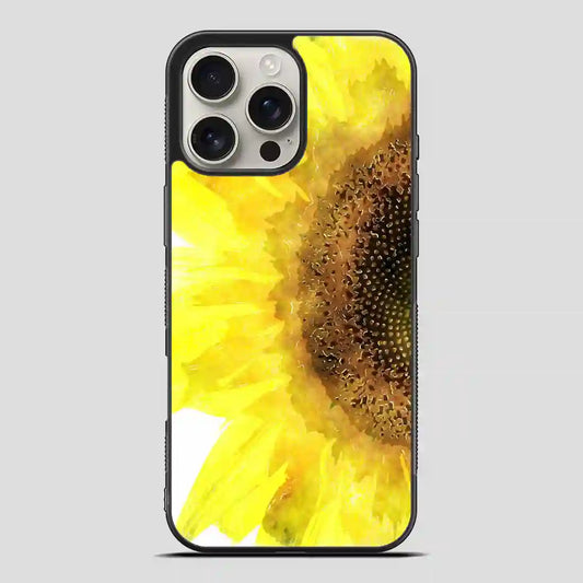 Sun Flower Watercolor iPhone 16 Pro Max Case