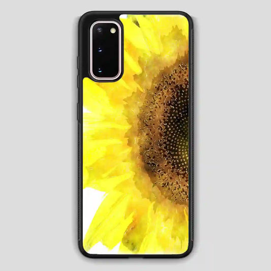 Sun Flower Watercolor Samsung Galaxy S20 Case