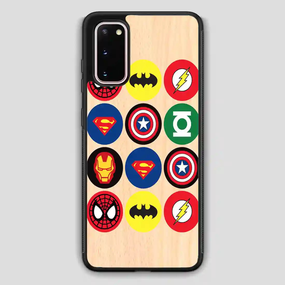 Superhero Cupcake Circles Samsung Galaxy S20 Case