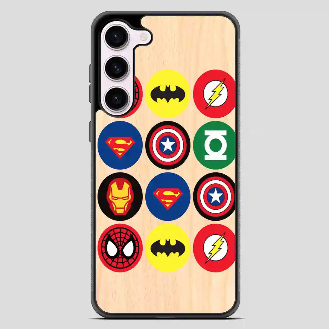 Superhero Cupcake Circles Samsung Galaxy S23 Case