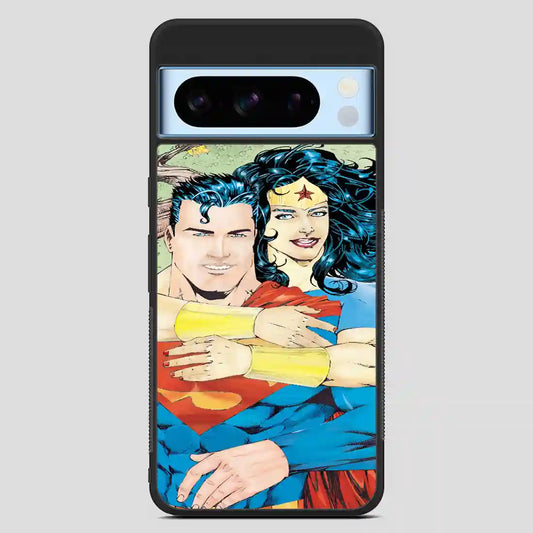 Superman And Wonder Woman Retro Google Pixel 8 Pro Case