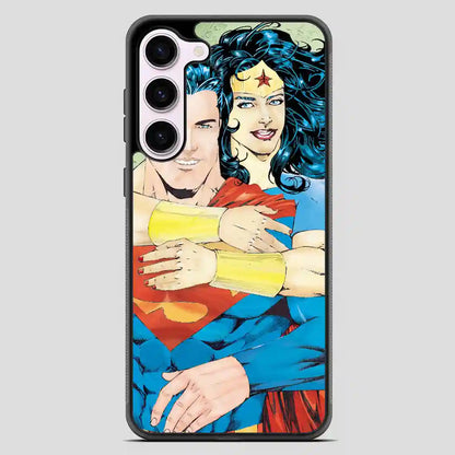 Superman And Wonder Woman Retro Samsung Galaxy S23 Case