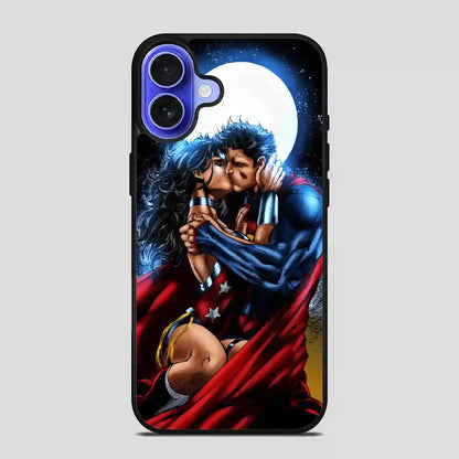 Superman And Wonder Woman Vintage iPhone 16 Case