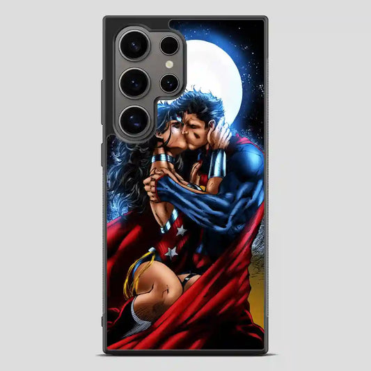 Superman And Wonder Woman Vintage Samsung Galaxy S24 Ultra Case