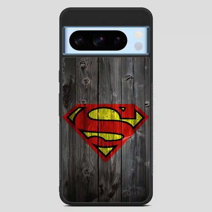 Superman Logo In Wood Google Pixel 8 Pro Case