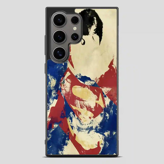 Superman Painting Watercolor Samsung Galaxy S24 Ultra Case