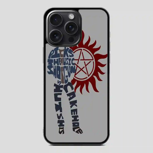 Supernatural Cakehole Rainbow iPhone 15 Pro Case