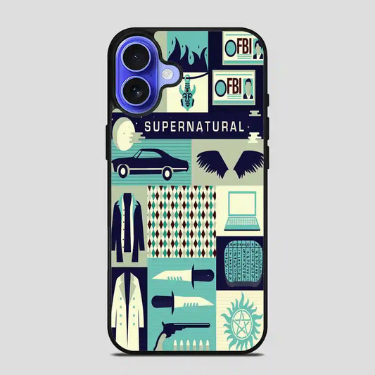 Supernatural Collage Quote iPhone 16 Case