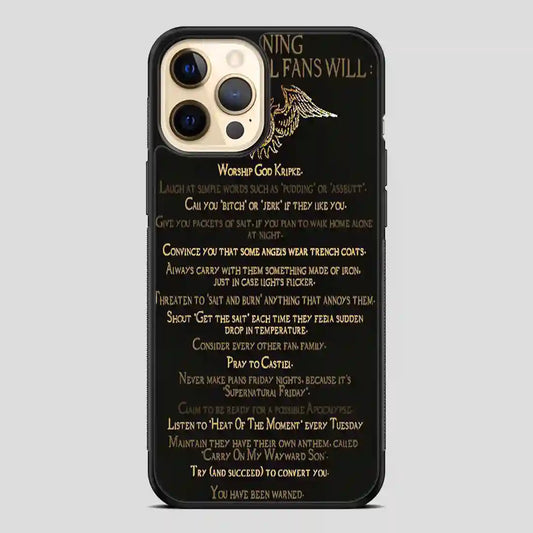 Supernatural Fans Will iPhone 12 Pro Case