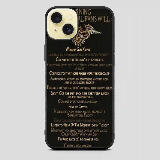 Supernatural Fans Will iPhone 15 Plus Case