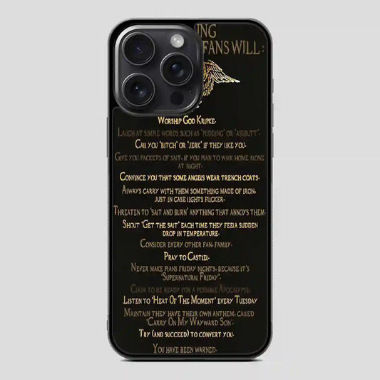 Supernatural Fans Will iPhone 15 Pro Case