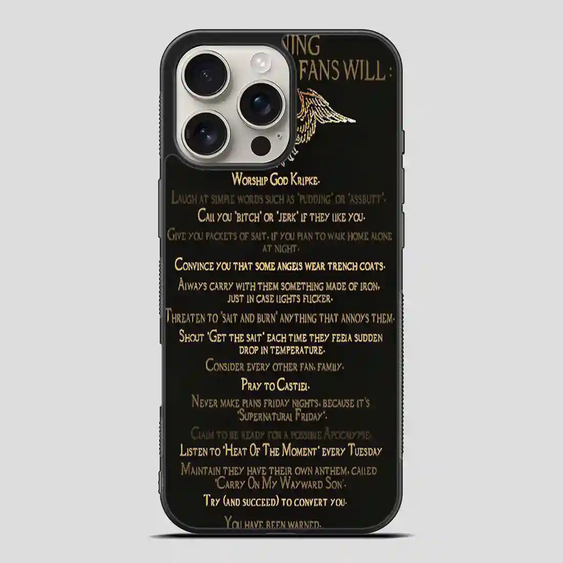 Supernatural Fans Will iPhone 16 Pro Max Case