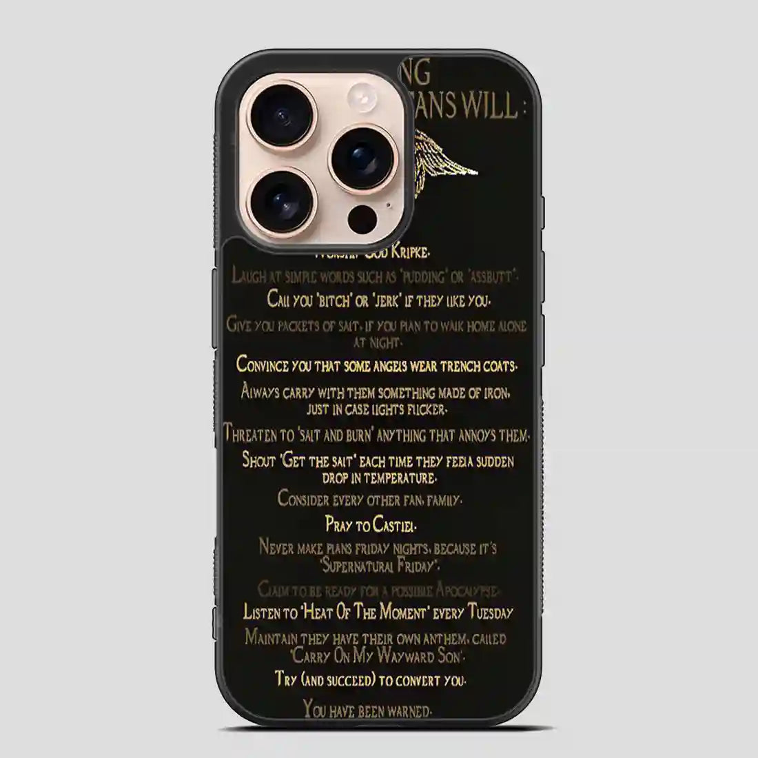 Supernatural Fans Will iPhone 16 Pro Case