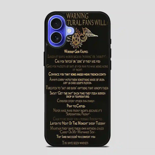 Supernatural Fans Will iPhone 16 Case