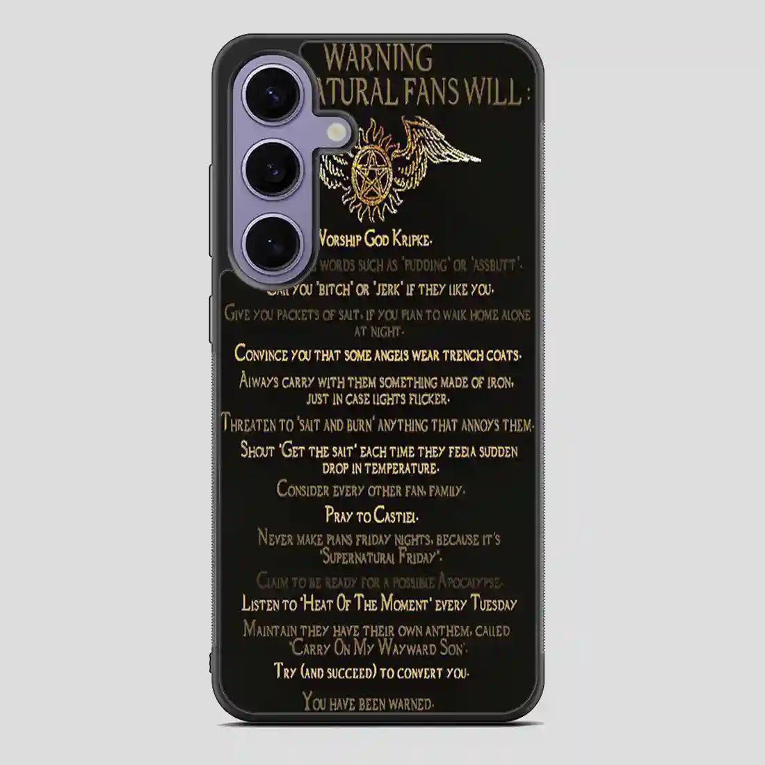 Supernatural Fans Will Samsung Galaxy S24 Case