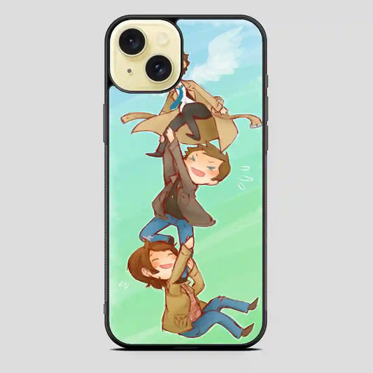 Supernatural Funny Art iPhone 15 Plus Case