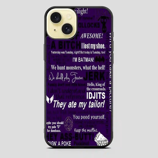 Supernatural Retroaesthetic iPhone 15 Plus Case