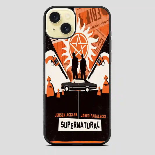 Supernatural Retrowallpaper iPhone 15 Plus Case